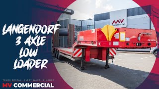 Langendorf 3 Axle Low Loader Trailer  MVCommercialcom [upl. by Kcaj]