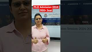 PhD Admission 2024  900 Seat phdadmission2024 phdnotification phd apniuniversity shorts [upl. by Solrac910]