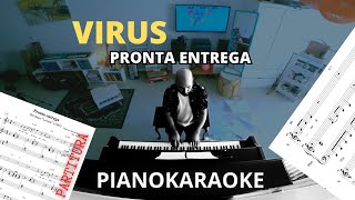 Virus  Pronta Entrega Partitura  PianoKaraoke [upl. by Kimberlee]