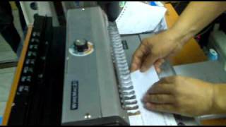 how to use wire binding machine [upl. by Beyer394]