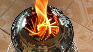 DIY Swirling Flame on Wood Stove [upl. by Say]