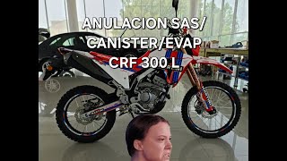 Anulación SASCANISTEREVAP HONDA CRF 300L [upl. by Ikcin]