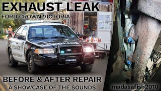 Ford Crown Victoria Exhaust Leak  Before amp After [upl. by Quinton631]