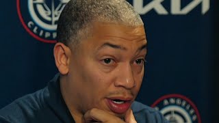 Tyronn Lue Reacts To Clippers Loss Against Rockets [upl. by Schmitz970]