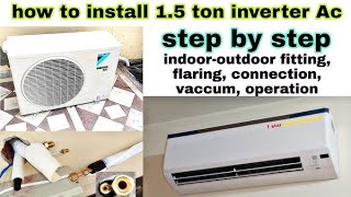 Split AC Ko Kaise Lagaye  Split AC Installation  Split Air Conditioner Fitting [upl. by Kiona]