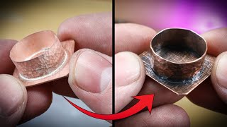 How to Hide Silver Solder On Copper Jewelry [upl. by Acirea628]