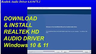 How to Download and Install Realtek High Definition Audio Driver Windows 10 and 11 [upl. by Richards]