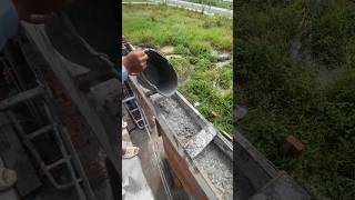 pouring concrete for cross beams shorts construction building xaydung khuontv [upl. by Asert]