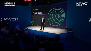 Manas Human  Live Talk at MWC23 CARING building a digital human future [upl. by Oiligriv]