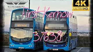 🚍Smart Interior First Kernow 37638 SV08 FXN Volvo B9 on Service U4 [upl. by Emarej]