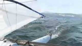 Adventure Trimaran 24 Sailing in Bellingham [upl. by Ahsilyt]