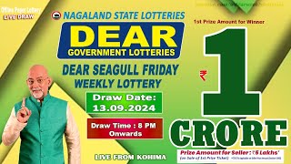 LOTTERY SAMBAD DEAR 8 PM 13092024 NAGALAND LOTTERY LIVE DEAR LOTTERY LIVE LOTTERY SAMBAD LIVE [upl. by Retloc]