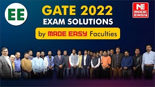 GATE 2022  LIVE Exam Solutions  Electrical Engineering  EE  By MADE EASY Faculty Panel [upl. by Wyatt]