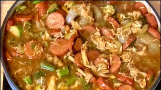 New Orleans Style Shrimp Chicken and Sausage Gumbo Recipe Plated GumboRecipe [upl. by Colly]