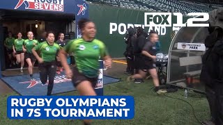 Olympic rugby players face off at 7s AllStar Tournament in Portland [upl. by Anreval]