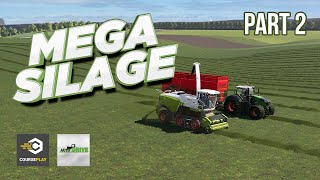 Mega Silage  Part 2  Fully Automated with AutoDrive and Courseplay  FS19 [upl. by Rem945]