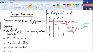 logique combinatoire  comment tracer un logigramme darija [upl. by Kraft257]