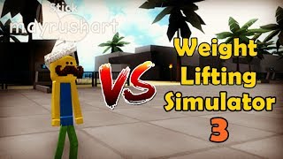 Noob VS Weight Lifting Simulator 3 [upl. by Odnomyar70]