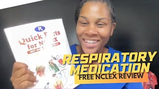 Winning Wednesday Respiratory Medication NCLEX Review [upl. by Mallen590]