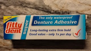 fittydent denture adhesive shocking fittydentdentureadhesive denturewearer dentures [upl. by Gilda]