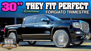 2018 GMC Denali 1500 THEY FIT PERFECTLY 30quot Forgiato TRIMESTRE [upl. by Sirois]