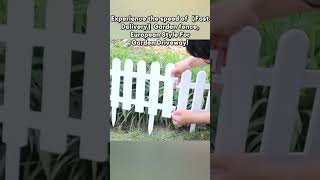 Enhance Your Garden with a Plastic Garden Fence  European Style 2024 shorts [upl. by Ettesoj435]