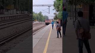 Thundering Entry  Arrival at Rohtak Jn 12481 Delhi to Shri Ganganagar Intercity Express Train vdo [upl. by Yetta]