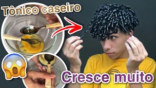 COMO FAZER PRO CABELO CRESCER MAIS RÁPIDO  tônico capilar caseiro [upl. by Dustman]