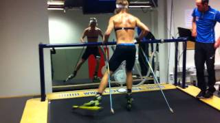 Rollerski on treadmill [upl. by Anital]