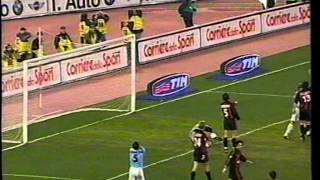 Serie A 20012002 Lazio vs AC Milan 11  20020203 [upl. by Negaem]