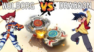 EPIC PLASTIC GEN BEYBLADE BATTLE  WOLBORG VS DRAGOON S beyblade beybladeburst beyblademetalfight [upl. by Aubyn]