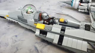 Cockpit Modifications for the Lego Star Wars 75325 Mandalorians N1 Starfighter Set [upl. by Lerrad]