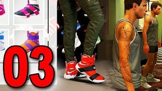 NBA 2K18 My Player Career  Part 3  New Kicks and Getting Tatted [upl. by Melnick]