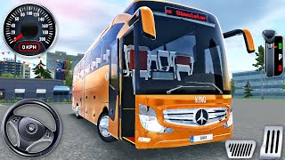 Bus Simulator  Ultimate 16  Coach Bus Mercedes Road Driving  Android GamePlay [upl. by Nymrak]