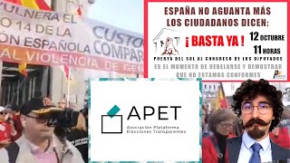 APET en la manifestación del 12 de octubre 2022 [upl. by Notlehs]