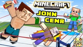 JOHN CENA ATE MY YOGURT MINECRAFT WWE SURPRISE BATTLE FGTEEV Glowstone Dust Race 20 [upl. by Frangos]