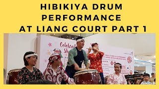 Hibikiya Drum Performance at Liang Court Part 1 [upl. by Ahseekat]