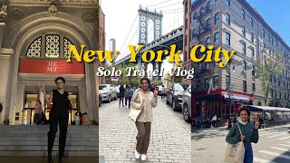 New York City Solo Travel Vlog amp Itinerary  NYC Cafe Hopping MET Greenwich amp Brooklyn [upl. by Humfrey870]