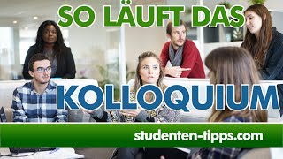 Kolloquium  Verteidigung der Bachelorarbeit und Masterarbeit  Wie läuft das ab StudentenTipps [upl. by Grannias75]