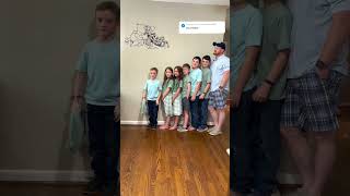 Dressing a Family of 12 in 10 Sec 😱megaviral largefamily momofmany [upl. by Norrej]