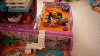 Vintage Polly Pocket collection Summer villa and Surf n swim [upl. by Anovad]