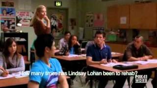 Gwyneth Paltrow Glee  Lindsay Lohan está bien locaflv [upl. by Aetnahs858]