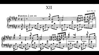 Alexander Scriabin Etude in Dsharp minor Op8 No12 [upl. by Felder]