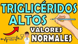 TRIGLICÉRIDOS ALTOS Hipertrigliceridemia  valores normales  El Eterno Estudiante de Medicina [upl. by Ivers801]