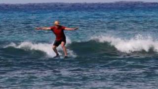 50 yr old First Time Surfer at Hans Hedemann Surf School Waikiki [upl. by Azilem452]