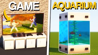 Minecraft 20 BEST Furniture Build Hacks amp Ideas [upl. by Tennaj]