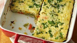 Easy Cheesy Quiche Slice  One Pot Chef [upl. by Huff902]