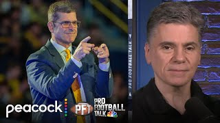 Atlanta Falcons interview Jim Harbaugh for head coach vacancy  Pro Football Talk  NFL on NBC [upl. by Mchail]