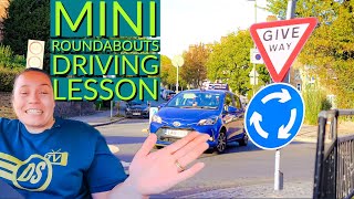 Driving lesson  How To Use Mini Roundabouts [upl. by Cornwall]