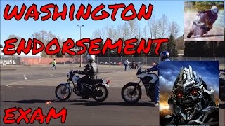 Motorcycle test Washington state endorsement exam 2013 24 [upl. by Bevvy176]